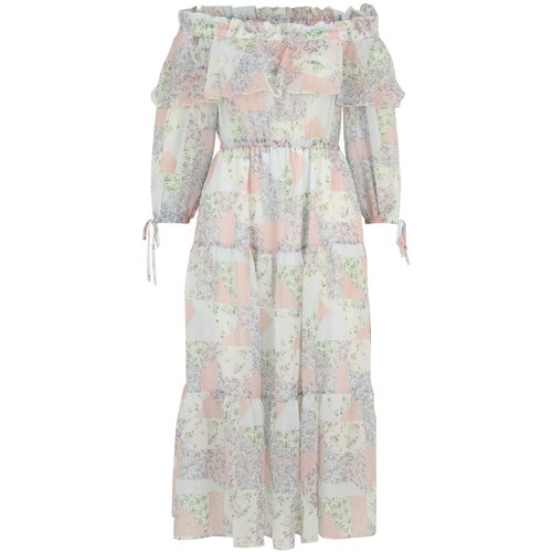 River Island Petite Obleka pastelno modra / siva / pastelno roza Slike