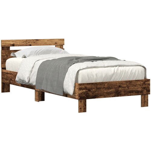Maison Chic Postelja za odrasle - Posteljni Okvir Stari les Trdi les 90 x 190 cm Trpežen, (22082617) Cene