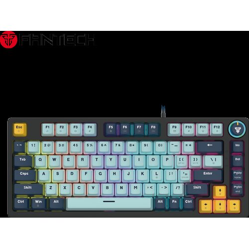 Fantech tastatura mehanička gaming  MK875V2 rgb atom 81 mizu skyblue (rosie switch) Cene