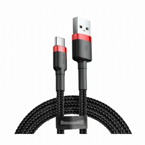 Baseus Kabel USB A-C 0,5m 3A Cafule rdeč+črn Cene