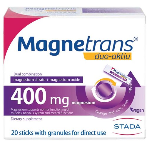 Hemofarm Magnetrans® duo-aktiv granule 400mg 20 kesica 506088 Cene