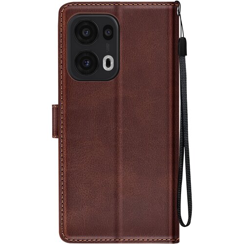 AVIZAR Ohišje za Oppo Reno 13 Pro Dragonne Clapet Support Portefeuille, Temno rjava, (5000010689) Cene