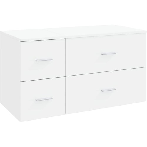  Set namje&amp;scaron;taja za kupaonicu 2 kom. Bijela Konstruirano drvo 62,5 x 44,5 x 50 cm Slike