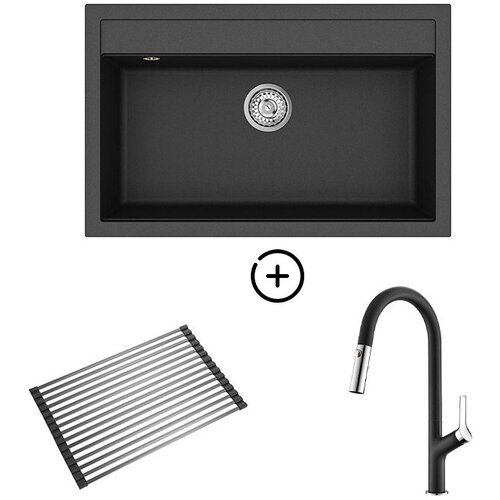  Set Quadro SQQ103W + slavina Grata Black metallic Cijene