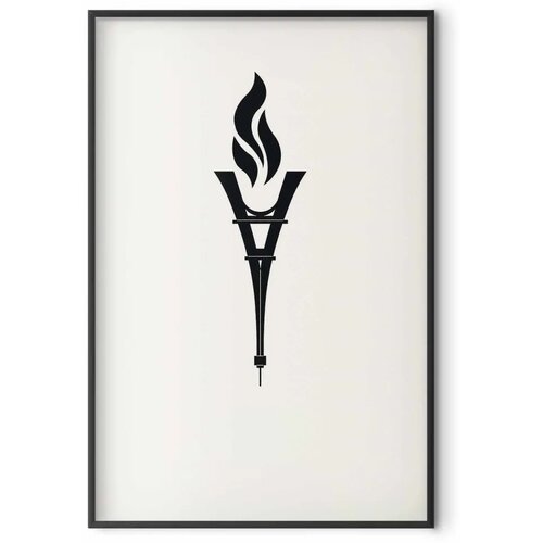  Plakat - Torch Shaped Like the Eiffel Tower 29.7x42 Crni okvir Slike