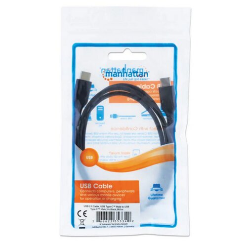Manhattan USB 2.0 Type-C Device Cable 1M 353342 Slike