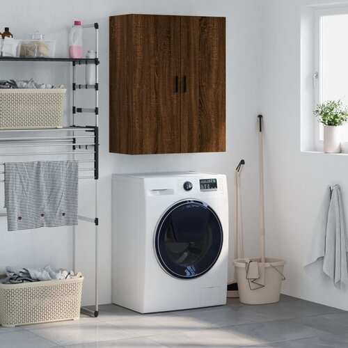 VidaXL Stenska omarica rjav hrast 69,5x34x90 cm Slike