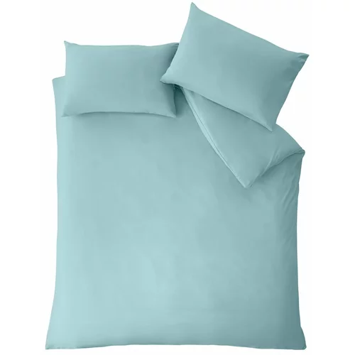 Catherine Lansfield Modra posteljnina za zakonsko posteljo 200x200 cm So Soft –
