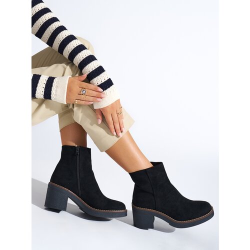Shelvt Women&amp;#039;s black ankle boots Slike