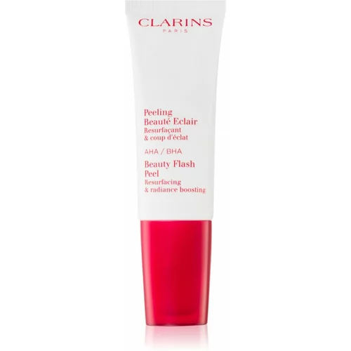 Clarins Beauty Flash Peel hranjivi piling za zaglađivanje kože lica za trenutno sjajilo 50 ml