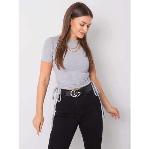 BASIC Feel Good T-shirt-RV-TS-5949.05-gray Cene