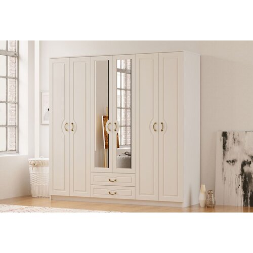 Hanah home ormar Rb-178, 210x210x52 cm, Beli Slike