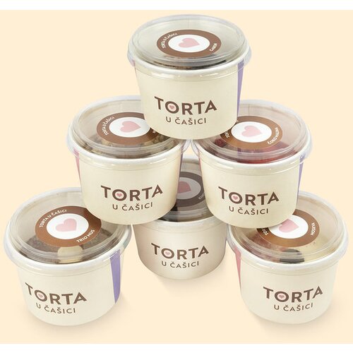 Torta Ivanjica Set 6 tortica u čaši - čaša Cene