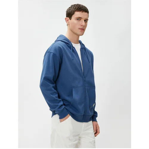 Koton 4WAM70112MK Men's Cotton Sweat BLUE