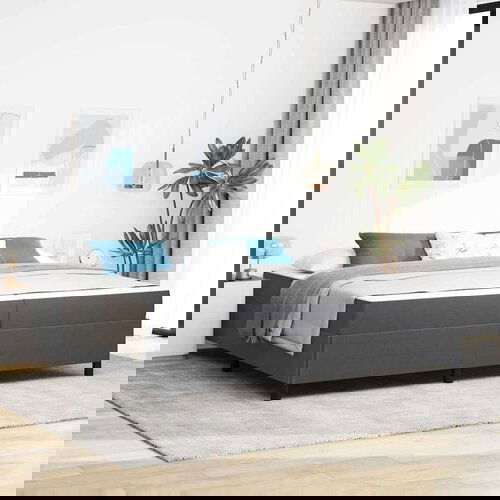  Krevetna konstrukcija Ostalo Tamno siva 100 x 200 cm Cene