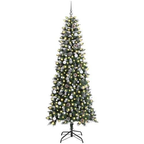  Umjetno božićno drvce Zelena 240 cm PVC, plastika i čelik Slike