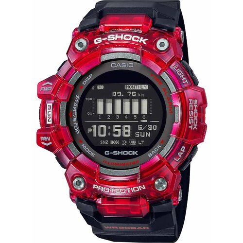 G-shock muški digitalni ručni sat GBD-100SM-4A1ER crno-crveni Slike