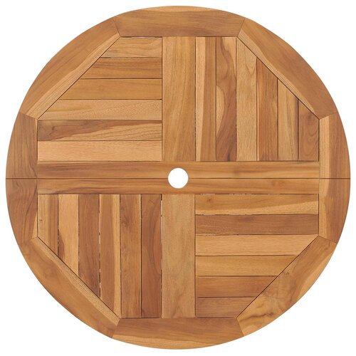  Preklopni vrtni stol Prirodna &amp;Oslash; 90 x 75 cm Čvrsto teak drvo Slike