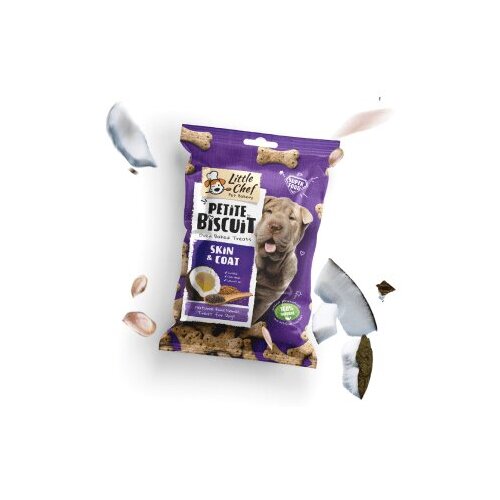 Little Chef Pet Bakery Poslastica Skin&Coat lan/chia/kokosovo ulje 150 g Cene