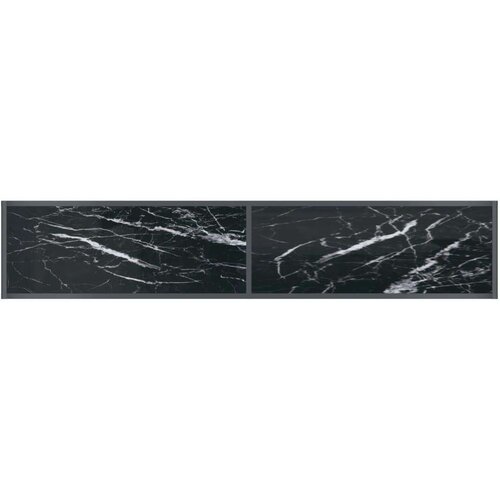 VidaXL Konzolni stol crni 180 x 35 x 75,5 cm od kaljenog stakla Slike