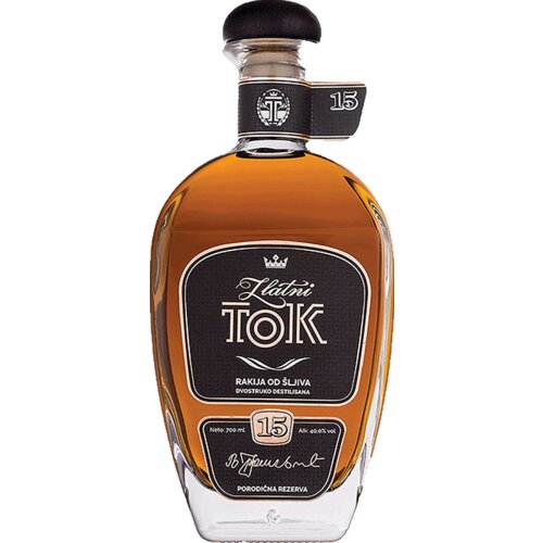 Zlatni Tok 15 godina rakija Slike