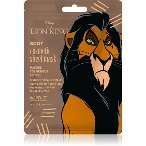 Mad Beauty Lion King Scar vlažilna tekstilna maska 25 ml Cene