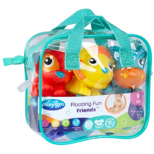 Playgro set plutajućih životinjica za kupanje, 7 kom u torbi Slike