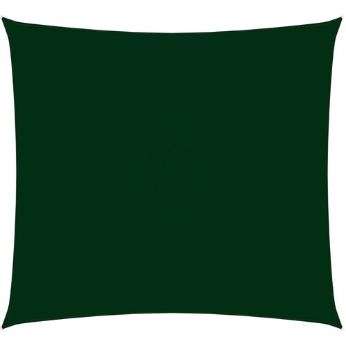 vidaXL Senčno jadro oksford blago kvadratno 2,5x2,5 m temno zeleno Cene
