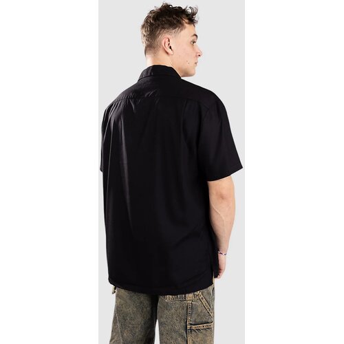 Brixton Bunker Camp Collar Shirt black Slike