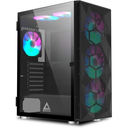 InterTech Montech Case X3 Mesh Mid tower, ATX 6x RGB Fans Cijene