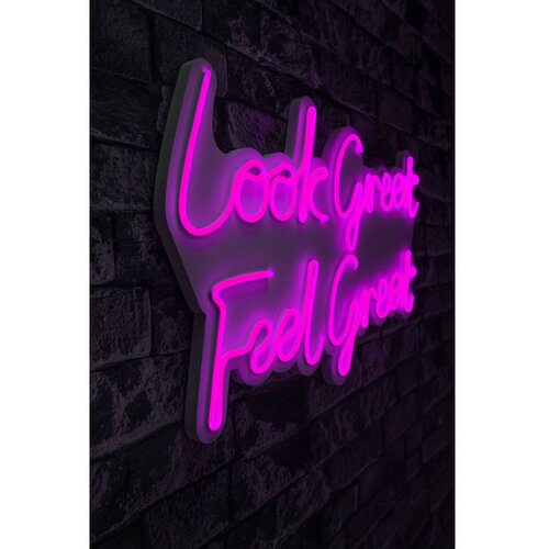 Wallity Zidna LED dekoracija Look Great Feel Great, IP67, 375 cm, 12V, Roze Cene