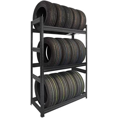 Crafter Polica metalna za auto gume, 3 nivoa, 195x100x50cm Slike