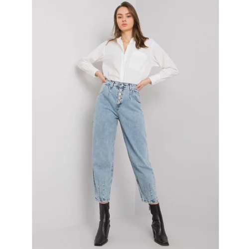Fashion Hunters Blue women's mom jeans from Varenna
