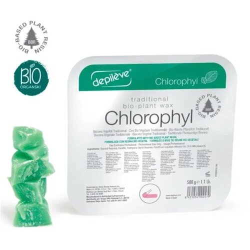 Depilève hlorofil topli vosak za depilaciju - 500 g (4 x 125 g) &ndash; bio Cene