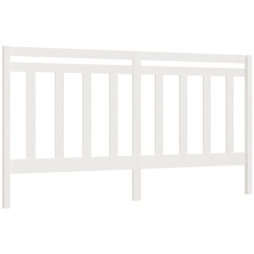 Maison Chic posteljno vzglavje - vzglavna omarica - nočna omarica belo 206x4x100 cm trdna borovina, (21706506) Cene