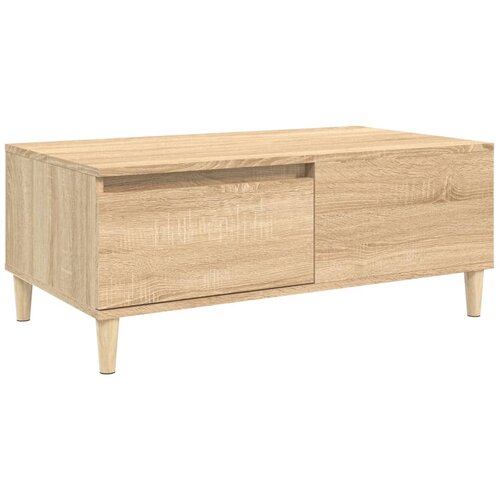 Maison Chic Klubska mizica - kavna mizica - Nizka mizica sonoma hrast 90x50x36,5 cm inženirski les, (21752850) Cene