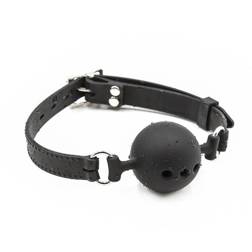 Fetish Addict silikonska prozračna gag lopta, crna Slike
