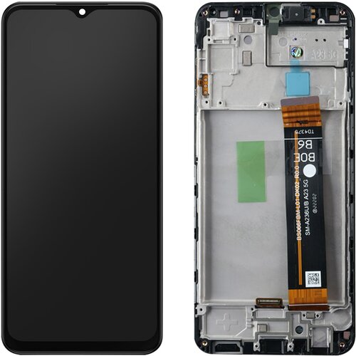 Samsung Original Galaxy A23 5G crn zaslon s steklom na dotik, servisni paket, (21733369) Cene