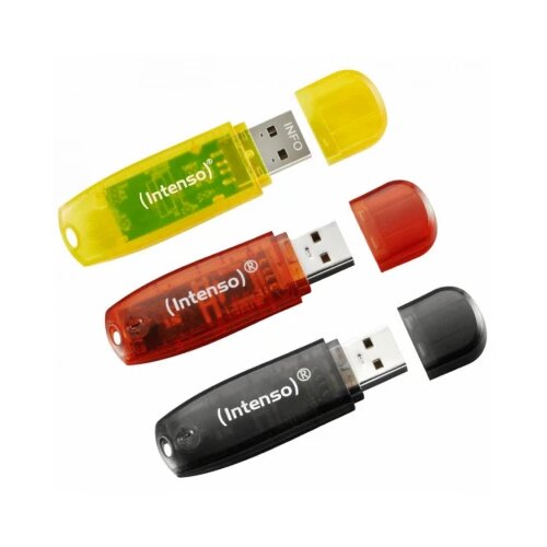 Intenso USB Flash drive 32GB Hi-Speed USB 2.0,Rainbow Line, 3 kom - USB2.0-32GB/Rainbow, 3 kom Cene