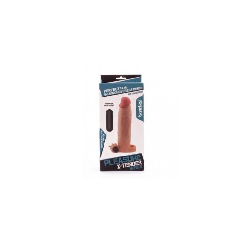 Lovetoy Pleasure X Tender Vibrating Penis Sleeve LV1066 Add 3" Flesh Cijene