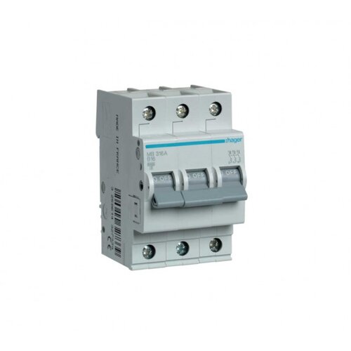 HAGER automatski osigurač 16A-3P MB316A Cijene