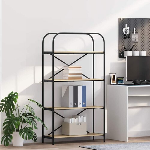 vidaXL Polica sonoma hrast 80 x 30 x 146 cm Konstruirano drvo Cene