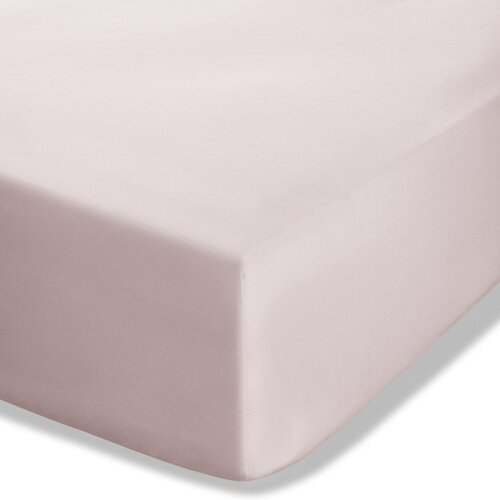 Catherine Lansfield Svetlo rožnata napenjalna rjuha iz perkala 90x190 cm Easy Iron Percale – Cene