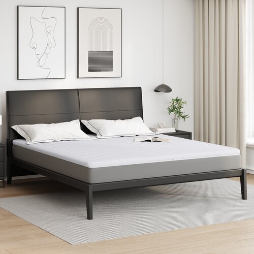 vidaXL Blazine za vzmetnice Bela 180 x 200 cm Poliester brez lepila Cene