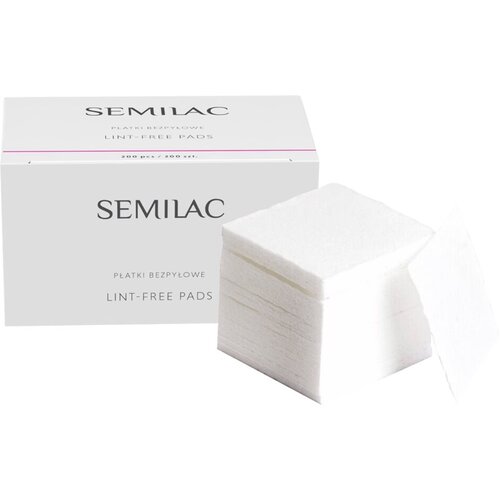 Semilac Lint-Free Pads blazinice za či&amp;scaron;ćenje za nokte 200 kom Slike