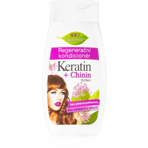 Bione Cosmetics Keratin + Chinin regeneracijski balzam za lase 260 ml