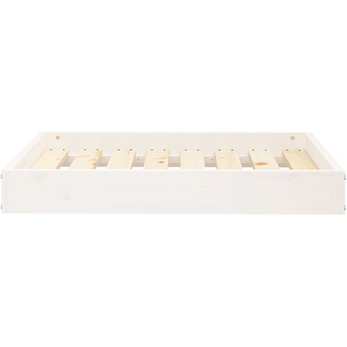  Krevet za pse bijeli 71,5x54x9 cm od masivne borovine Slike