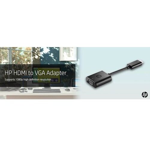 HP HDMI to VGA Cable Adapter VGA (D-Sub) HDMI Type A (Standard) Black Cene