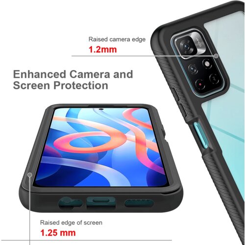Techsuit Defense360 Pro + Za&amp;scaron;tita zaslona - Xiaomi Poco M4 Pro 5G - crna Slike