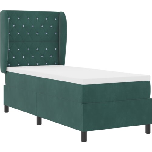 Box Spring Krevet s Madracem Tamno Zelena 80x200 cm Bar&amp;scaron;un Slike